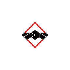 abstract graphic vector illustration of a jiu jitsu belt in a square frame