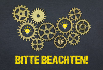 Bitte beachten! 