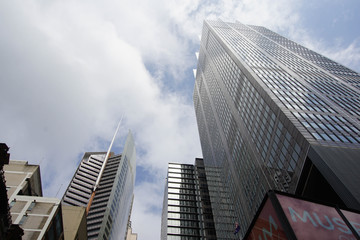 Fototapeta na wymiar Skyscrapers in Sydney, CBD disctrict
