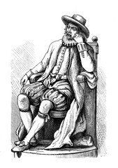 Francis Bacon (1561 - 1626) also known as Lord Verulam, English philosopher and statesman, legal advisor of Queen Elizabeth I