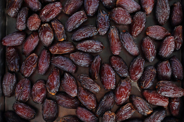 Dates. Natural background with ripe fruit