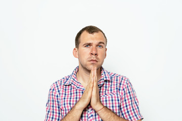 Fototapeta premium Prayer. Man.