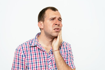 Obraz premium Men Toothache