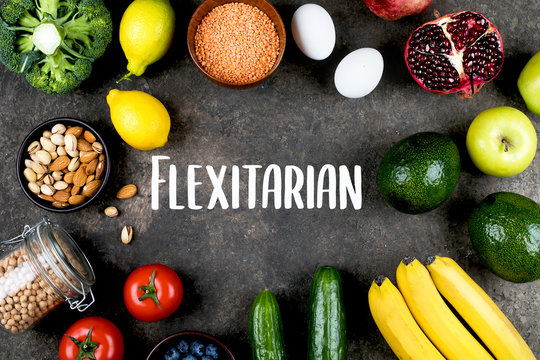 Flexitarian Diet Concept.