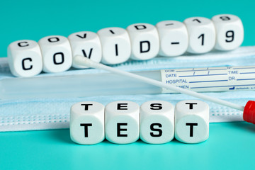 covid-19 - test sample tube, PCR-Test