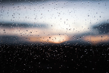 rain outside the window
