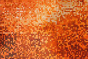 orange square mosaic tiles for background