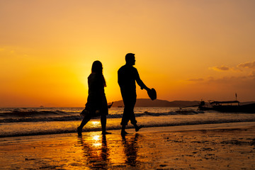 Sunset in Ao Nang Krabi province