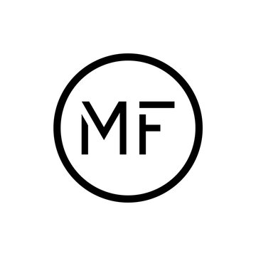 Initial MF letter Logo vector Template. Abstract Letter MF logo Design. Minimalist Linked Letter Trendy Business Logo Design Vector Template.