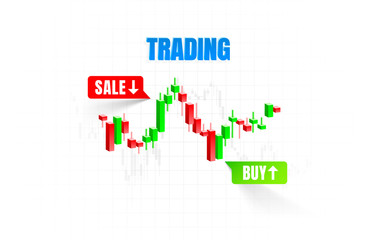 Obraz premium Finance trader graph information, buy and sale broker.
