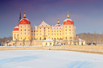 Obraz premium Schloss Moritzburg bei Dresden, Deutschland