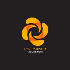Modern gold design logo element. Best for identity and logotypes. Graphic Design Editable For Your Design.