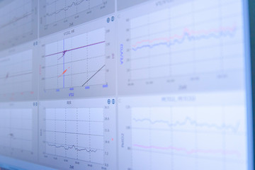 diagramm leistungstest bildschirm sportmedizin