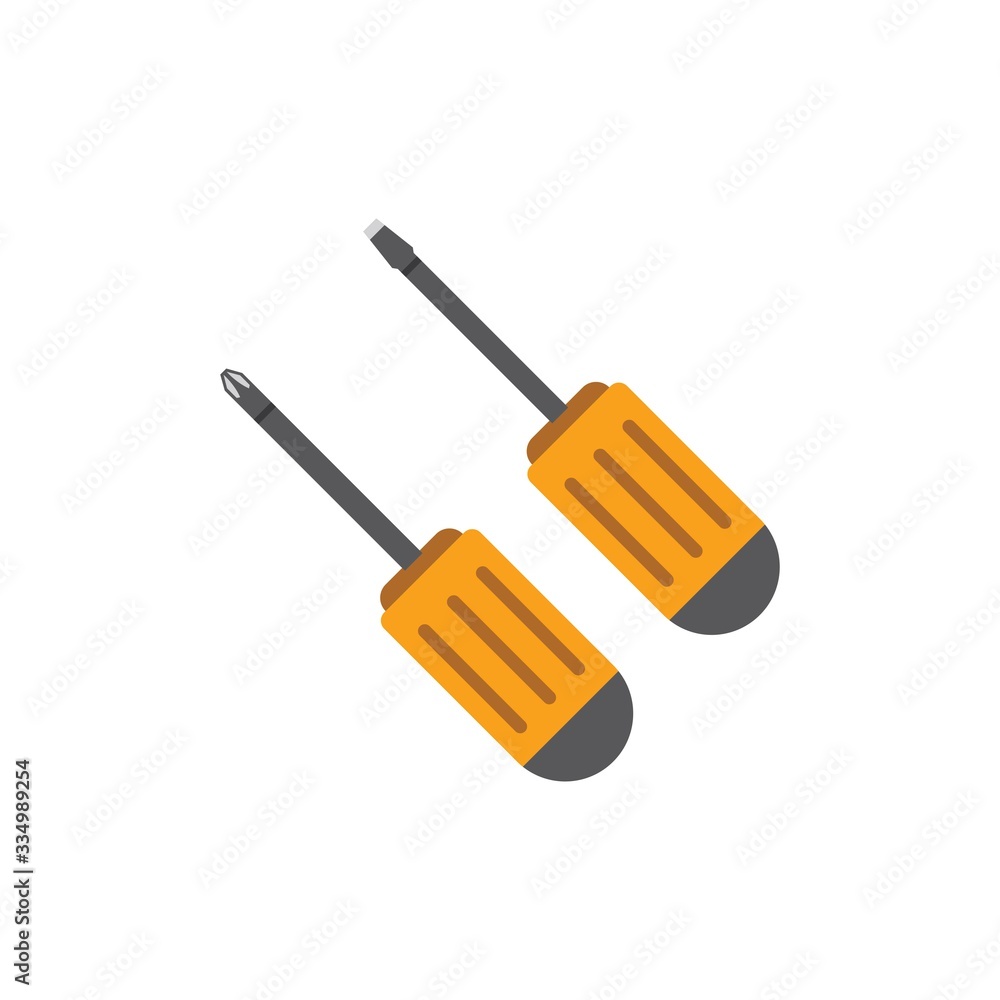 Sticker screwdriver icon