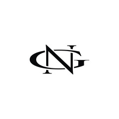 ng letter original monogram logo design