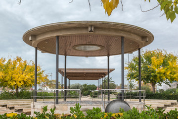 open-air auditorium in a public park