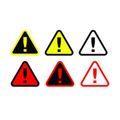 caution sign icons 