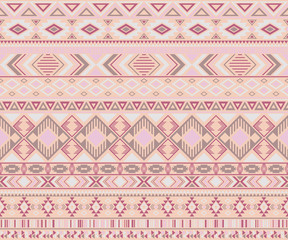 American indian pattern tribal ethnic motifs geometric vector background.