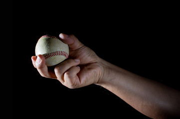 右手投げ投手の変化球の握り方