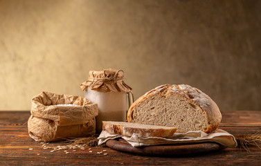 Traditional sourdough bread