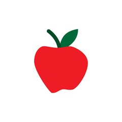 red apple graphic design illustration