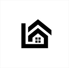 b home  logo design vector image