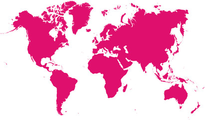 Fototapeta premium World Map Vector Illustration