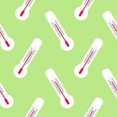 thermometer seamless pattern can be used for pharmacy, medicine, medical, science, laboratory, health care, Flat design vector illustration