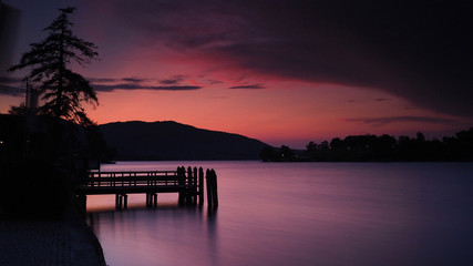 Sonnenuntergang am Tegernsee