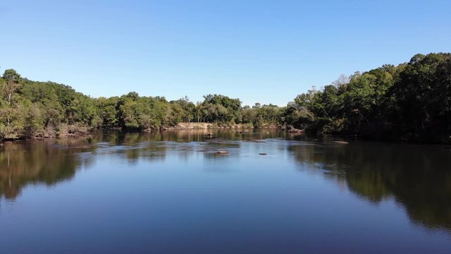 Flying over the Catawba River