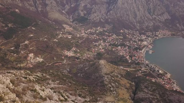 City of Risan Montenegro. Panorama Grada Risna.