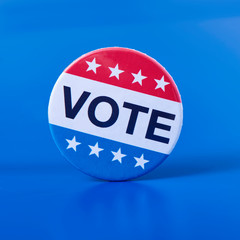 vote badge for the United States election