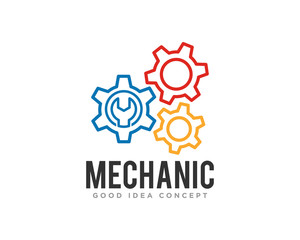 Fototapeta premium Automotive and Mechanic Logo Icon Design Vector