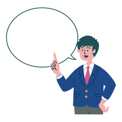 学生　男の子　コメント