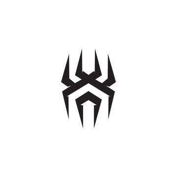 Spider logo icon design vector