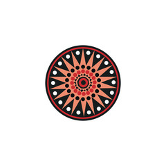 Aboriginal art dots painting icon logo design