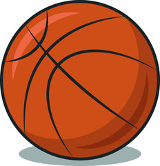 Vector Basketball isolated on a white background. Fitness symbol