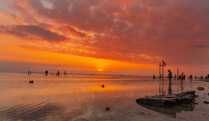 Sunset in  Gili island, Indonesia