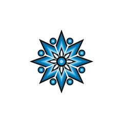 Aboriginal art dots painting icon logo design