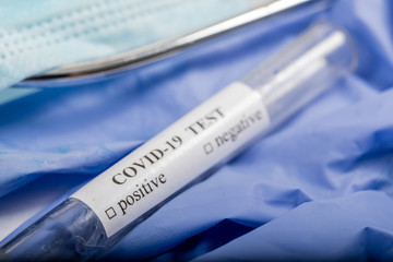 Coronavirus covid-19 objects concept.