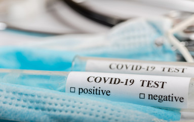 Coronavirus covid-19 objects concept.