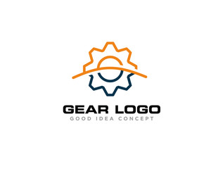 Fototapeta na wymiar Gear Logo Icon Design Vector