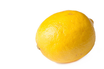 Lemon isolated on white background.Copy space