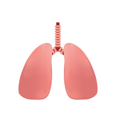 Lung Logo Template vector symbol nature. vector human lungs flat icon isolated on white background. lung organ anatomy symbol for health and medical illustrations.