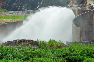 Dam Tha Dan at Ban Tha Dan Stone, Muang district, Nakhon Nayok in Thailand 