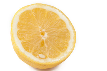 Lemon isolated on white background.Copy space
