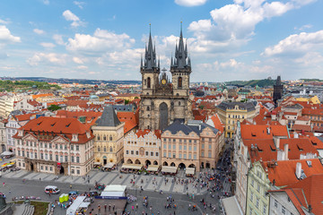 Obraz premium Rynek Starego Miasta w Pradze