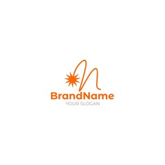 N Bomb Axis Logo Design Vector