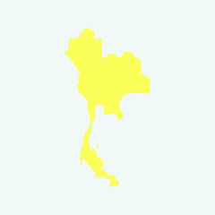Thailand Map Vector Illustration
