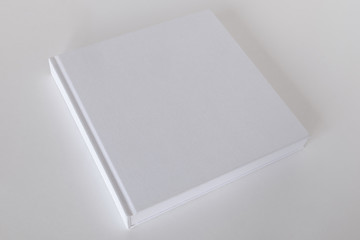 Mock-up cover for a blank book in square format. Template for design.